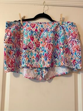 Sunsets multi color swim/activewear skort with zipper side pocket. NWOT sz: 16